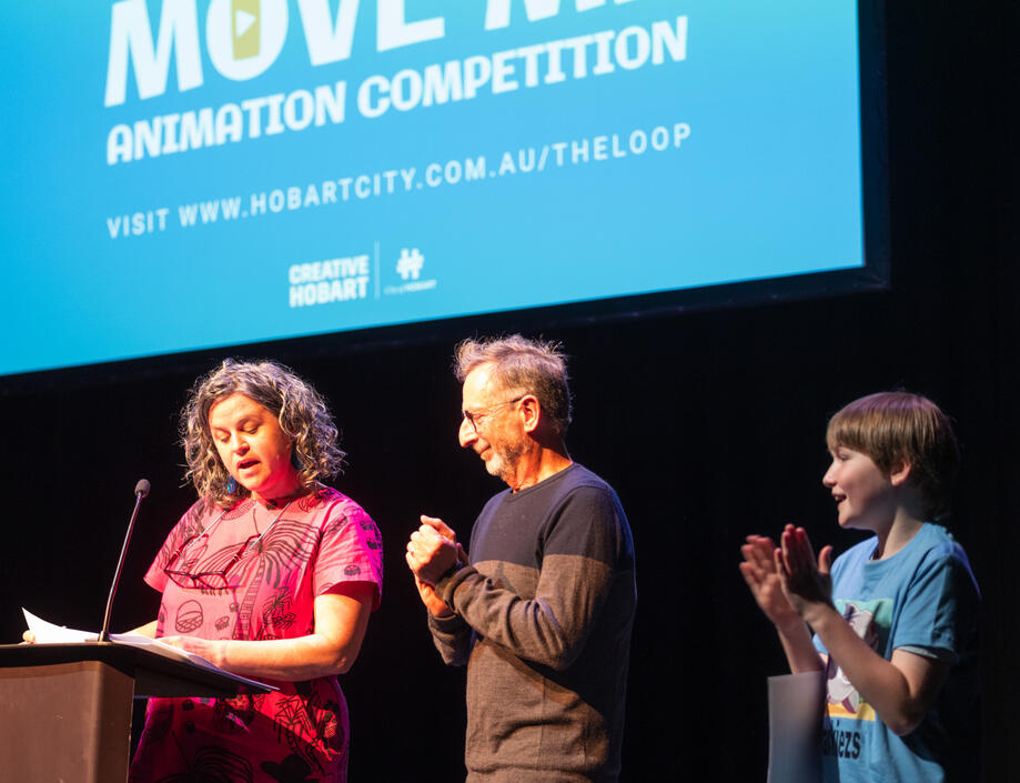 Judges and organisers at the screening in 2024 Judges and organisers at the screening in 2024